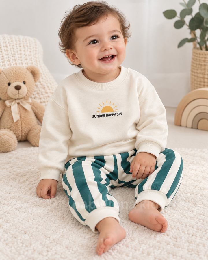 Ensemble 2 pièces motif soleil